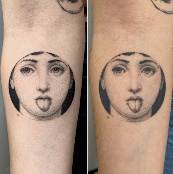 Lukisan Potret dengan Teknik Titik